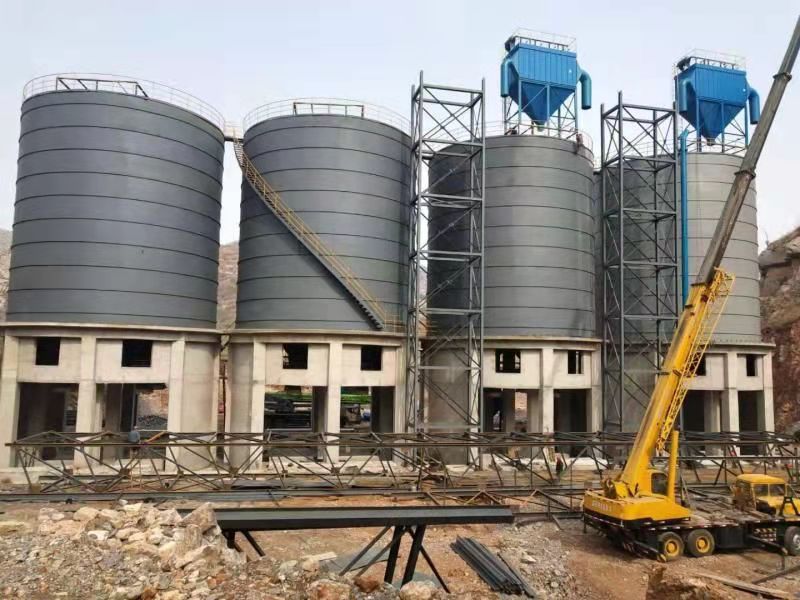 四座10000噸砂石骨料庫